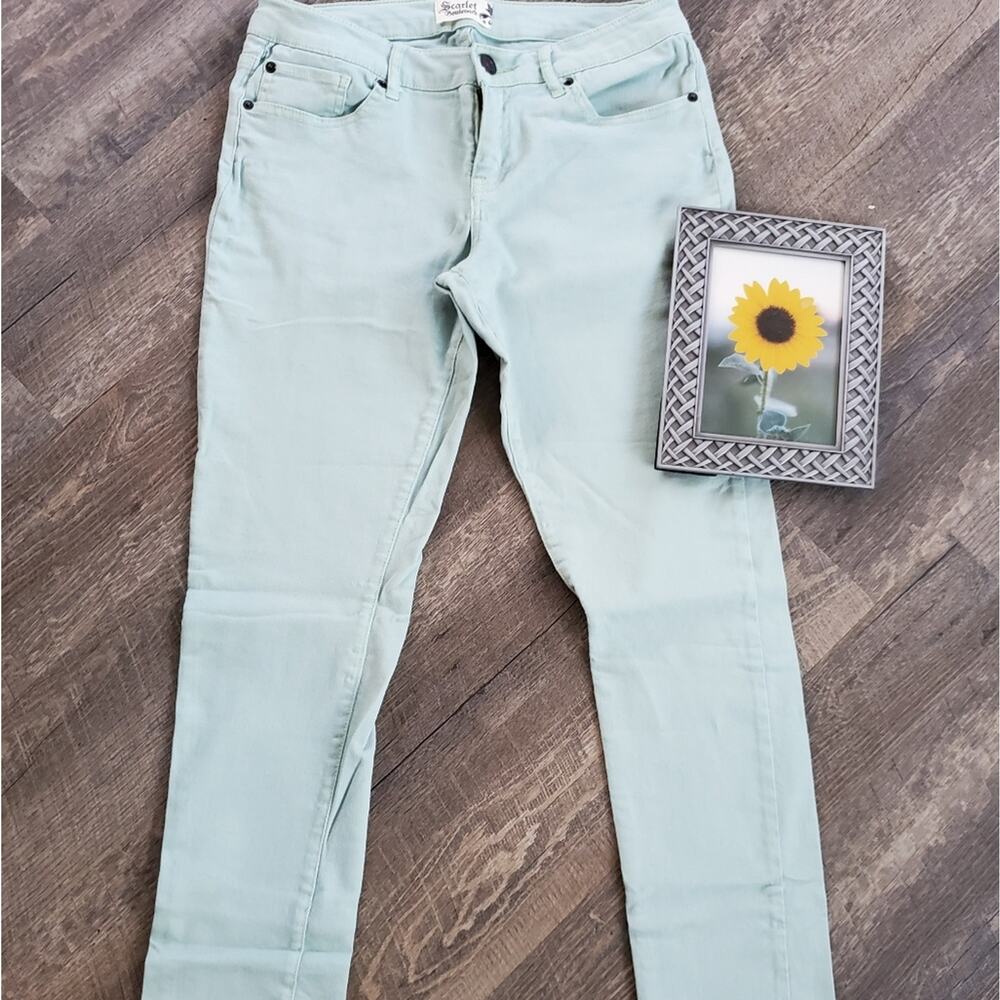 Scarlet Blvd Mint green fitted jeans Size 8/29